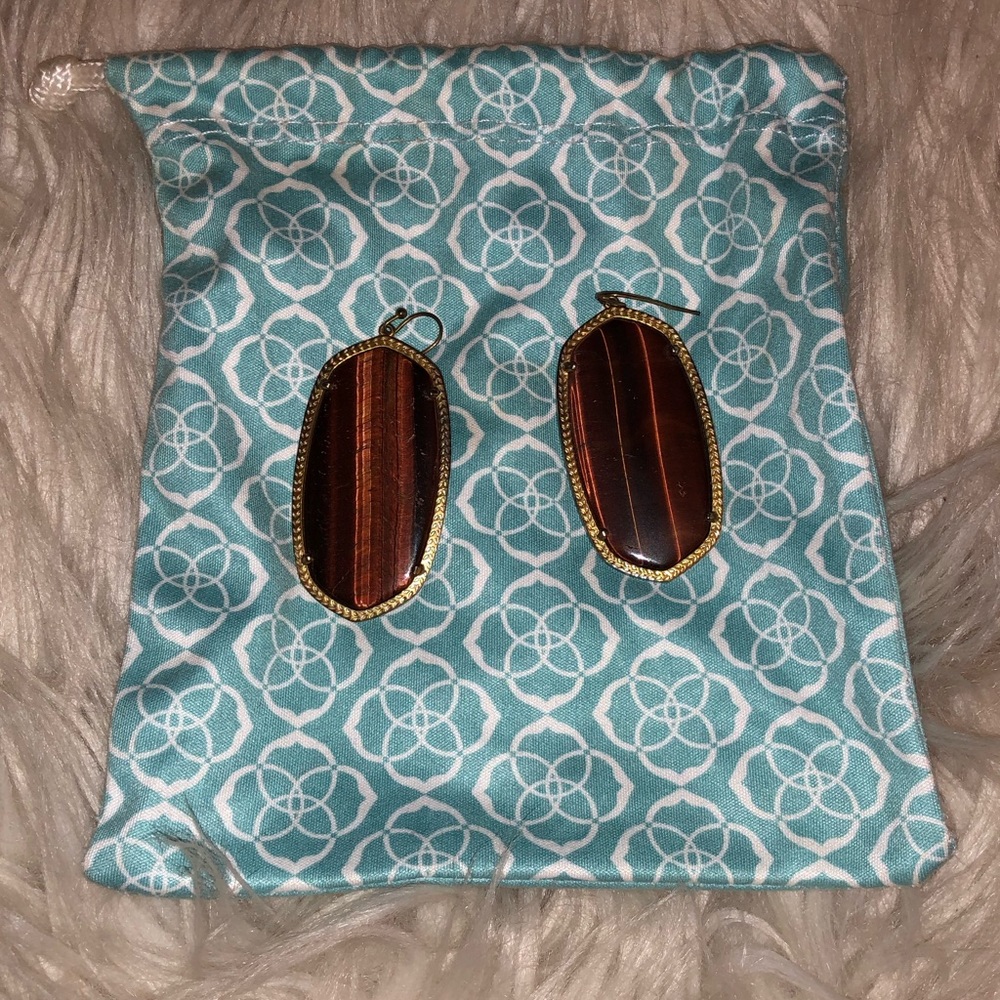 Kendra Scott Danielle tiger eye earrings